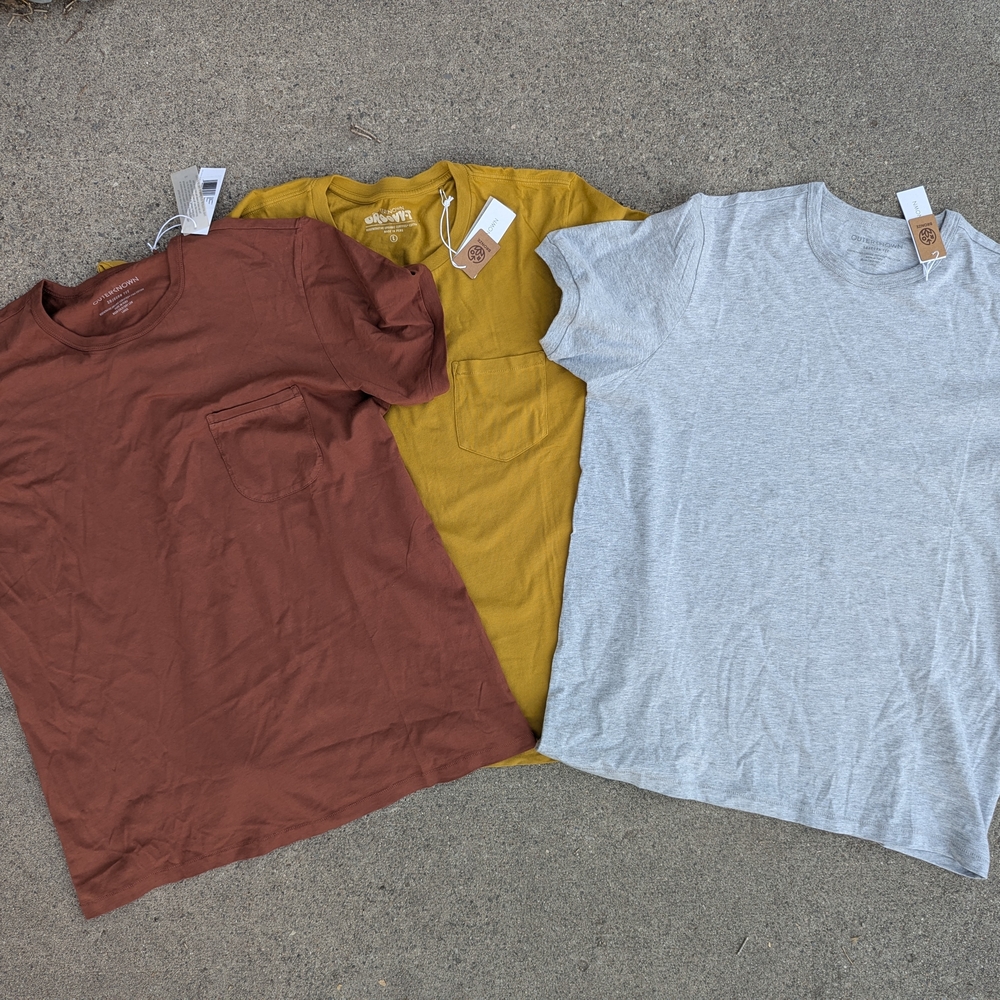Outerknown Gray Crew Neck T-Shirt